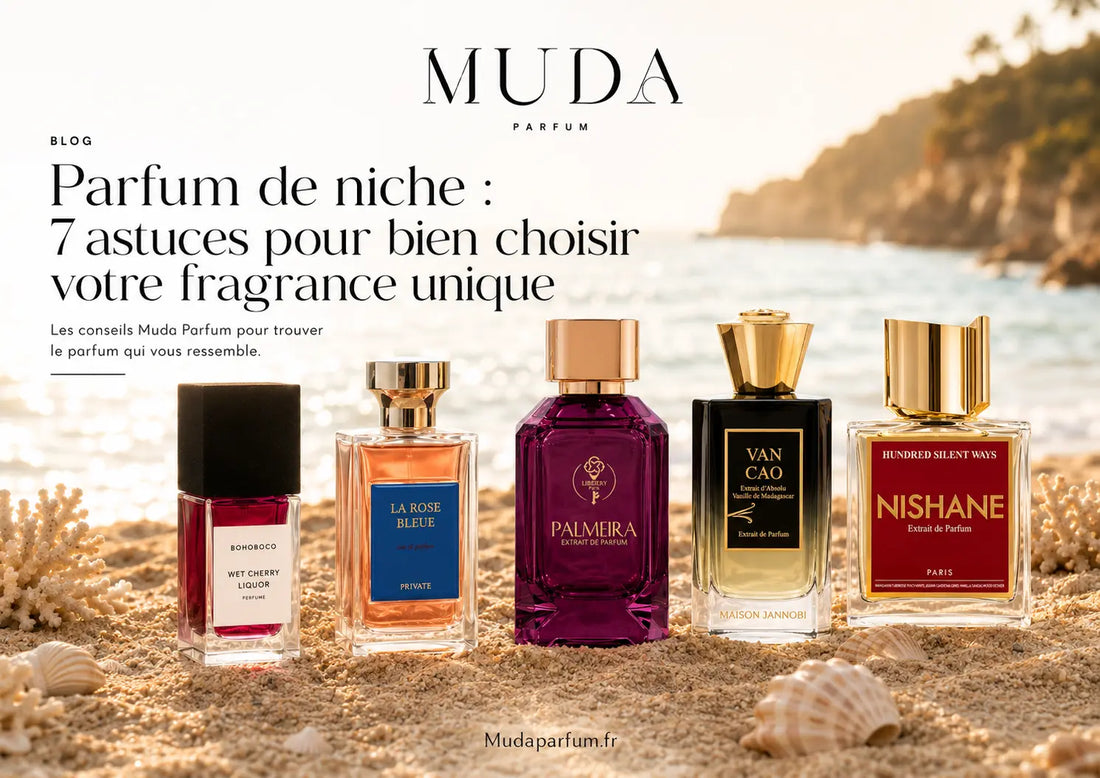 Parfum de niche : 7 astuces pour bien choisir votre fragrance unique Muda Parfum