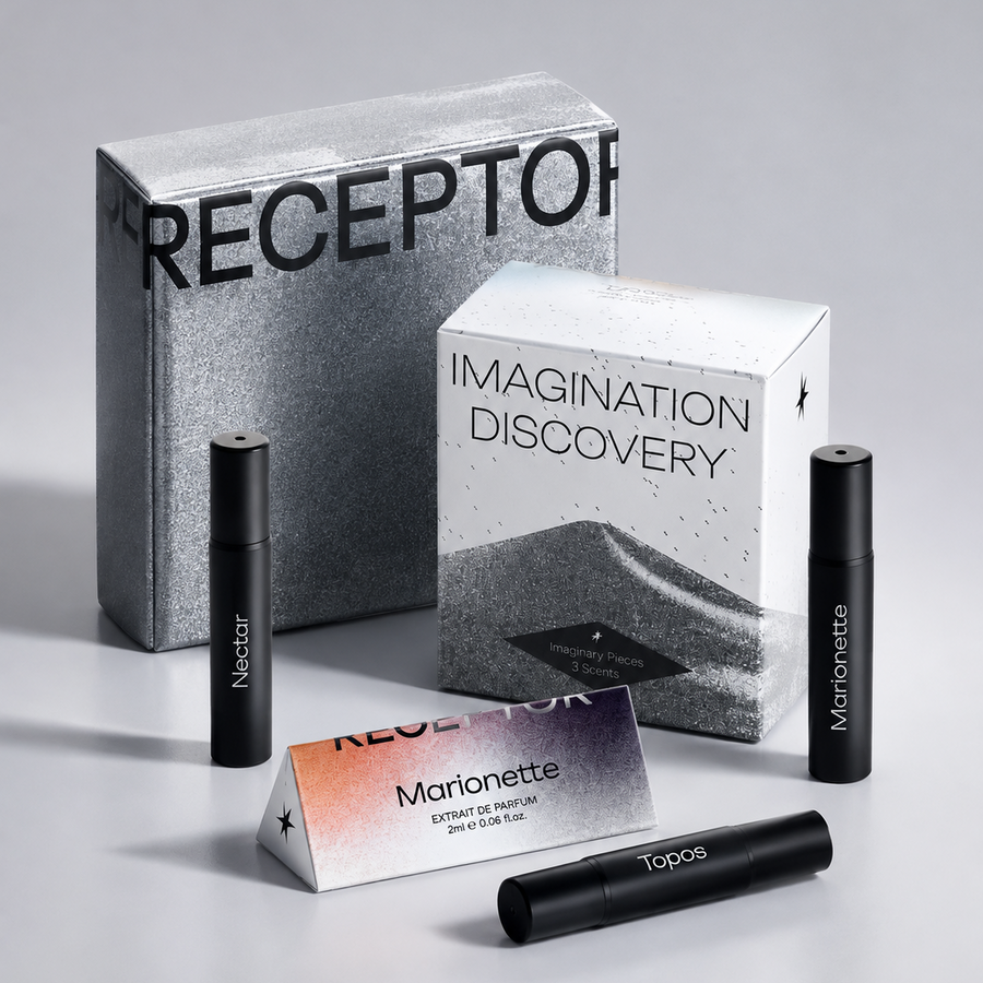 Coffret Découverte RECEPTOR – Nectar, Marionnette & Topos | 3 × 2 ml Muda Parfum